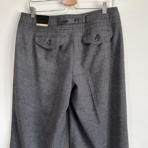 Lane Bryant Cuffed Gaucho Pants Crop 14 Charcoal Career Party Work Dressy NEW - Picture 5 of 8